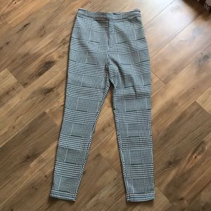 Forever 21 Glen Plaid Ponte Pants